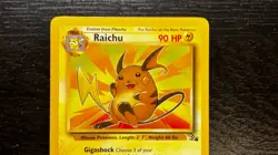 POKEMON TCG - ENGLISH FOSSIL SET RAICHU 29/62 NON HOLO RARE LP MP - Image 2