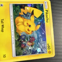 2017 Pokemon TCG - Pikachu SM86 Black Star Promo Sequin Holo - LP - Image 4
