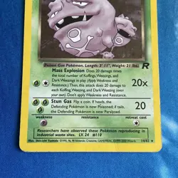 Pokemon Card | Dark Weezing 14/82 Team Rocket Holo Vintage WOTC 1999 Unlimted MP - Image 3
