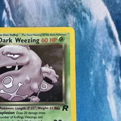 Pokemon Card | Dark Weezing 14/82 Team Rocket Holo Vintage WOTC 1999 Unlimted MP - Image 4