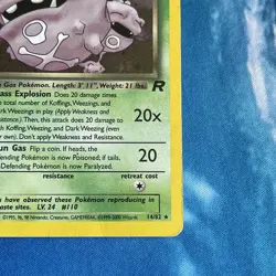 Pokemon Card | Dark Weezing 14/82 Team Rocket Holo Vintage WOTC 1999 Unlimted MP - Image 5