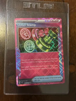 Unfair Stamp Scarlet & Violet-Twilight 165/167 Pokemon NM - Image 1