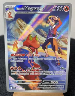 Ethan's Magcargo 222/217 ME: Ascended Heroes Illustration Rare Pokemon NM - Image 1