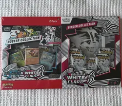 Pokemon Scarlet & Violet White Flare Binder Poster Collection Box Sam's Club Exc - Image 1
