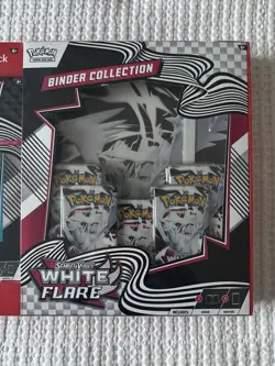 Pokemon Scarlet & Violet White Flare Binder Poster Collection Box Sam's Club Exc - Image 3