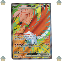 Ethan's Ho-Oh EX 209/182 S&V Destined Rivals Ultra Rare Full Art Pokemon TCG NM - Image 1