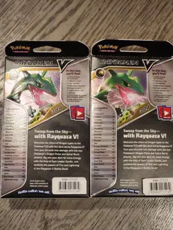 LOT OF TWO SEALED! Pokemon TCG V-Battle Deck Rayquaza Theme Decks!! - Image 2