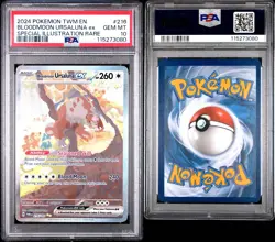 2024 Pokemon Twilight Masquerade Bloodmoon Ursaluna ex (SIR) #216 - PSA 10 - Image 5