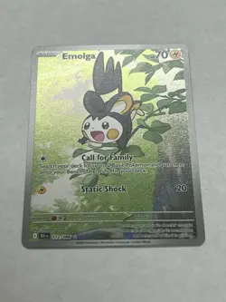 Pokemon Emolga #112/086 English Black Bolt Illustration Rare Full Art - Image 1