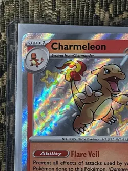 Pokemon TCG Charmeleon Scarlet & Violet: Paldean Fates 110/091 Holo Shiny Rare - Image 2