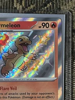Pokemon TCG Charmeleon Scarlet & Violet: Paldean Fates 110/091 Holo Shiny Rare - Image 3