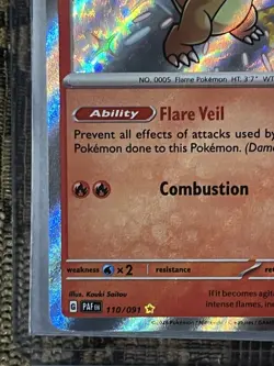 Pokemon TCG Charmeleon Scarlet & Violet: Paldean Fates 110/091 Holo Shiny Rare - Image 5
