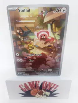 Stufful Illustration Rare ME01: Mega Evolution 154/132 Pokemon BUF - Image 1