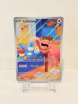 Pokemon Lickitung 180/162 SV05: Temporal Forces Illustration Rare Full Art Holo - Image 3