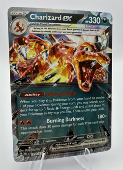 Charizard EX, Pokemon Near Mint, Obsidian Flames, Double Rare, 125/197 - Image 2