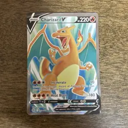 Pokemon Charizard V Full Art Ultra Rare Holo 153/172 Brilliant Stars 220 HP - Image 1