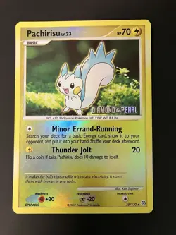 Pachirisu 035/130 Diamond & Pearl - Stamped- Reverse Holo - MP - Pokemon - Promo - Image 1