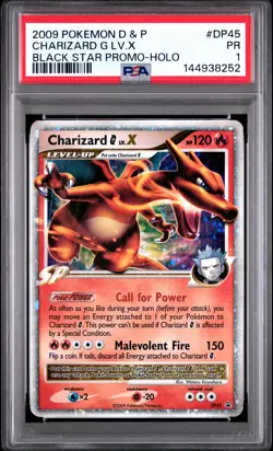 Charizard G LV.X DP45 Black Star Promo Holo 2009 Pokemon PSA 1 - Image 1