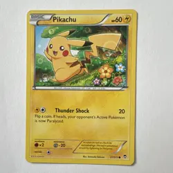 Pokemon Pikachu XY Furious Fists 27/111 Regular Basic 60 HP Thunder Shock - Image 1