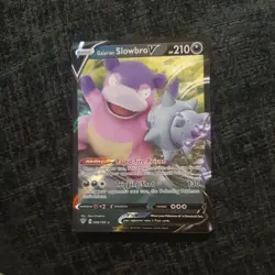 ❄Pokemon Sword & Shield Darkness Ablaze Galarian Slowbro V 099/189 Rare Holo - Image 1