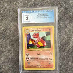 1999 Pokemon Game Charmeleon #24 Shadowless PSA 8 - Image 1