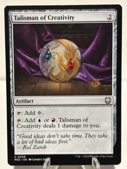 Talisman of Creativity 308 U Commander: Modern Horizons 3 NM MTG - Image 1