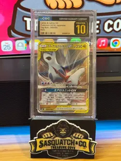 Pokemon TCG CGC Pristine 10 Latios & Latias GX 060/095 Tag Bolt - Image 1