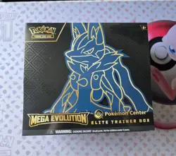 Pokemon Mega Evolution Lucario Pokemon Center ETB Elite Trainer Box SEALED - Image 1