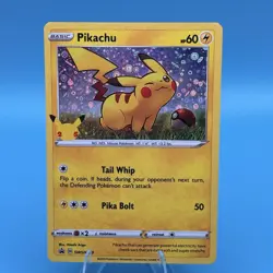 Pokemon Pikachu SWSH039 SWSH Promo Holo Sword Shield NM - Image 1