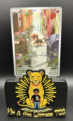Litleo IR 139/132 Illustration Rare Pokemon SV Mega Evolution Near Mint - Image 1