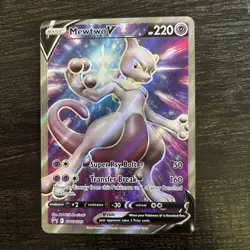 Pokemon TCG Sword & Shield - Mewtwo V Full Art - Black Star Promo #SWSH229 - Image 1