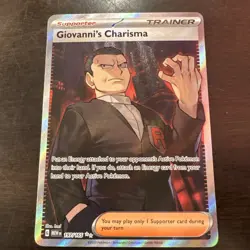 Giovanni's Charisma 197/165 Full Art SR Pokemon 151 English NM Fast Shipping - Image 1