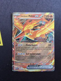 Pokemon TCG Team Rocket's Moltres ex Destined Rivals Stamped UPC Promo Set - Image 2