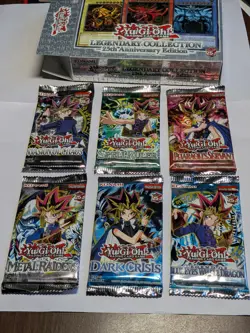 6x SEALED PACKS Yu-Gi-Oh! Legendary Collection 25th Anniversary Edition OPEN BOX 83717860433 - Image 2