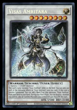 Yugioh Visas Amritara DUNE-EN039 Secret Rare 1st Edition NM - Image 1