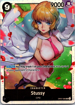 One Piece Stussy OP07-085 SR 500 Years In The Future TCG Foil - English NM - Image 1
