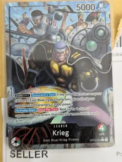 Krieg (OP15-001) (Alt Art) Leader Card - One Piece Adventure on Kami’s Island NM - Image 1