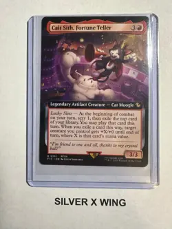 Cait Sith, Fortune Teller Extended Art x1, MTG, Final Fantasy Commander, FIC, NM - Image 1