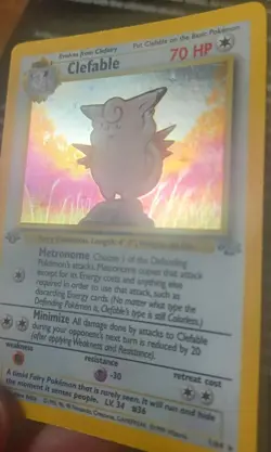 Clefable 1/64 1st Edition Jungle Holo Rare Pokemon Card - Image 3