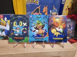 Pokemon Halloween Card Database - Froakie, Chespin, Fennekin - 3 Card Lot - Image 4