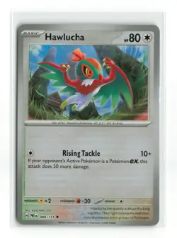 HAWLUCHA 089/131 PRISMATIC EVOLUTIONS POKE BALL REVERSE HOLO POKEMON TCG NM - Image 1