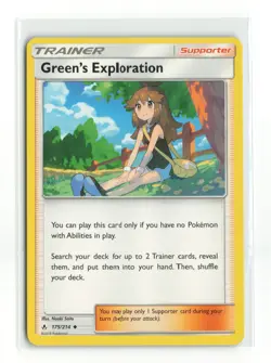 GREEN'S EXPLORATION 175/214 UNBROKEN BONDS POKEMON TCG NM - Image 1