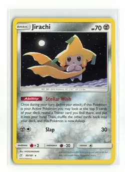JIRACHI 99/181 RARE TEAM UP NON HOLO POKEMON TCG NM - Image 1