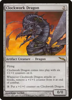 Clockwork Dragon Mirrodin NM Artifact Rare MAGIC THE GATHERING CARD ABUGames - Image 1