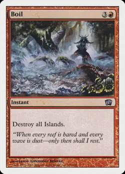 Boil 8th Edition HEAVILY PLD Red Uncommon MAGIC THE GATHERING MTG CARD ABUGames - Image 1