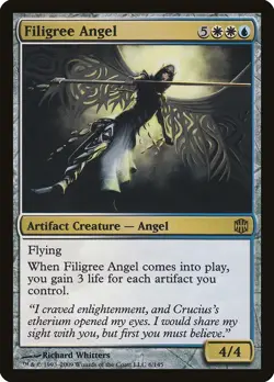 Filigree Angel Alara Reborn PLD Artifact White Blue Rare MAGIC CARD ABUGames - Image 1