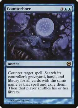 Counterbore Duels of the Planeswalkers NM Blue Rare MAGIC MTG CARD ABUGames - Image 1