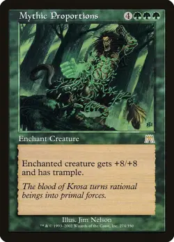 Mythic Proportions Onslaught PLD Green Rare MAGIC THE GATHERING CARD ABUGames - Image 1