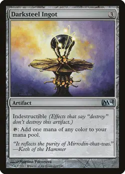 Darksteel Ingot Magic 2014 / M14 NM Artifact Uncommon MAGIC MTG CARD ABUGames - Image 1