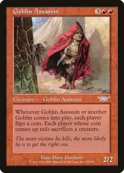 Goblin Assassin Legions NM Red Uncommon MAGIC THE GATHERING MTG CARD ABUGames - Image 1
